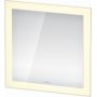 Lustro 75x75 cm kwadratowe z oświetleniem z matą grzewczą biały WT705100000 Duravit White Tulip zdj.1