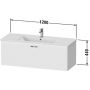 Szafka wisząca podumywalkowa 120x47.5 cm XB603303030 Duravit XBase zdj.2