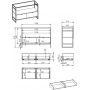 Szafka stojąca podumywalkowa 120x45.5 cm 168668 Elita Indus zdj.2