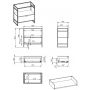 Konsola podumywalkowa 80x45.5x81 cm czarna 168670 Elita Indus zdj.2