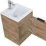 Umywalka z szafką 40.5 cm dąb RE020400147050 Elita Qubo Plus zdj.4