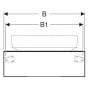 Szafka z blatem 90x51x23.5 cm podumywalkowa wisząca dąb 501169001 Geberit Variform zdj.4