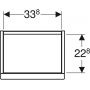 Szafka wisząca podumywalkowa 37x27.9 cm 502300011 Geberit iCon zdj.2