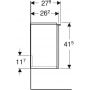 Szafka wisząca podumywalkowa 37x27.9 cm 502301011 Geberit iCon zdj.4