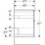 Szafka wisząca podumywalkowa 59.2x47.6 cm 502303013 Geberit iCon zdj.4