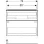 Szafka wisząca podumywalkowa 74x47.6 cm 502304JK1 Geberit iCon zdj.3