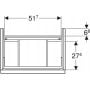 Szafka wisząca podumywalkowa 59.2x41.6 cm 502307011 Geberit iCon zdj.2