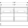 Szafka wisząca podumywalkowa 118.4x47.6 cm 502309JR1 Geberit iCon zdj.3