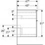 Szafka wisząca podumywalkowa 118.4x47.6 cm 502309JR1 Geberit iCon zdj.4