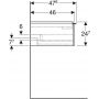 Szafka wisząca podumywalkowa 118.4x47.6 cm 502313JR1 Geberit iCon zdj.4