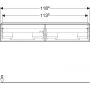 Szafka wisząca podumywalkowa 118.4x47.6 cm 502314JK1 Geberit iCon zdj.3