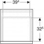 Szafka wisząca boczna 45x47.6 cm 502315011 Geberit iCon zdj.2