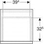 Szafka wisząca boczna 45x47.6 cm 502315012 Geberit iCon zdj.2