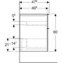 Szafka wisząca boczna 45x47.6 cm 502315012 Geberit iCon zdj.4