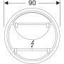 Lustro 90x90 cm okrągłe z oświetleniem 502799001 Geberit Option Round zdj.2