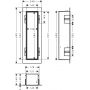 Szafka 24x14x69 cm 56060800 Hansgrohe XtraStoris Rock zdj.2