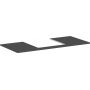 Blat naszafkowy 118x55 cm szary 54096910 Hansgrohe Xelu Q zdj.1