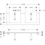 Blat naszafkowy 156x55 cm biały 54112050 Hansgrohe Xelu Q zdj.2