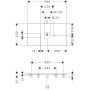 Blat naszafkowy 98x55 cm orzech 54114630 Hansgrohe Xelu Q zdj.2