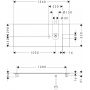 Blat naszafkowy 136x55 cm szary 54117910 Hansgrohe Xelu Q zdj.2
