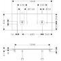 Blat naszafkowy 136x55 cm orzech 54118630 Hansgrohe Xelu Q zdj.2