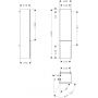 Szafka 40x37x165 cm boczna stojąca dąb 54137000 Hansgrohe Xelu Q zdj.2
