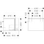 Szafka 63x47x50 cm podumywalkowa wisząca biała 54255700 Hansgrohe Xilesa E zdj.2