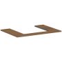 Blat naszafkowy 78x55 cm dąb 54269550 Hansgrohe Xilesa E zdj.1