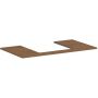 Blat naszafkowy 98x55 cm dąb 54270550 Hansgrohe Xilesa E zdj.1