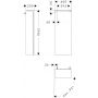 Szafka 40x20x106.5 cm boczna wisząca biała 54281700 Hansgrohe Xilesa E zdj.2
