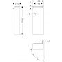 Szafka 40x20x106.5 cm boczna wisząca biała 54282700 Hansgrohe Xilesa E zdj.2
