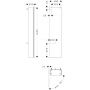 Szafka 40x20x165 cm boczna wisząca piaskowa 54285780 Hansgrohe Xilesa E zdj.2