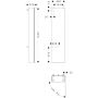 Szafka 40x20x165 cm boczna wisząca piaskowa 54286780 Hansgrohe Xilesa E zdj.2