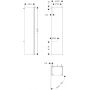 Szafka 40x35x165 cm boczna wisząca piaskowa 54287780 Hansgrohe Xilesa E zdj.2