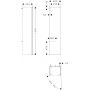 Szafka 40x35x165 cm boczna wisząca piaskowa 54288780 Hansgrohe Xilesa E zdj.2