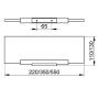 Półka łazienkowa 22 cm 14910005200 Keuco Plan zdj.2