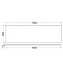 Blat naszafkowy 160x50 cm szary 50T160O2 Kludi Icos zdj.2