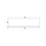 Blat naszafkowy 200x50 cm szary 50T200O2 Kludi Icos zdj.2