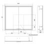 Szafka 80x17x70 cm z lustrem KB100205CR Kronenbach Cube 2.0 zdj.2