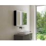 Szafka 80x17x70 cm z lustrem czarna KB100217MB Kronenbach Cube 2.0 zdj.5