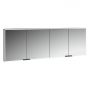 Szafka 200x17x70 cm z lustrem czarna KB100223MB Kronenbach Cube 2.0 zdj.1