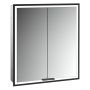Szafka 60x17x70 cm z lustrem czarna KB100224MB Kronenbach Cube 2.0 zdj.1