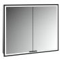 Szafka 80x17x70 cm z lustrem czarna KB100225MB Kronenbach Cube 2.0 zdj.1