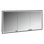 Szafka 140x17x70 cm z lustrem czarna KB100229MB Kronenbach Cube 2.0 zdj.1