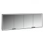 Szafka 200x17x70 cm z lustrem czarna KB100231MB Kronenbach Cube 2.0 zdj.1
