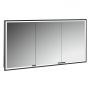 Szafka 130x17x70 cm z lustrem czarna KB100235MB Kronenbach Cube 2.0 zdj.1