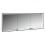 Szafka 180x17x70 cm z lustrem czarna KB100239MB Kronenbach Cube 2.0 zdj.1