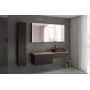 Szafka z blatem 161x48.7x44.5 cm podumywalkowa wisząca czarna-dąb KBWTKOWTL1613SMGH Kronenbach Cube zdj.3
