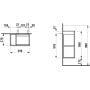 Szafka 44x27x60 cm podumywalkowa wisząca biała H4075180336401 Laufen Kartell zdj.2