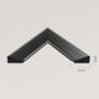 Lustro 178.8x68.8 cm prostokątne czarne ALPI60170C Ars Longa Alpi zdj.2